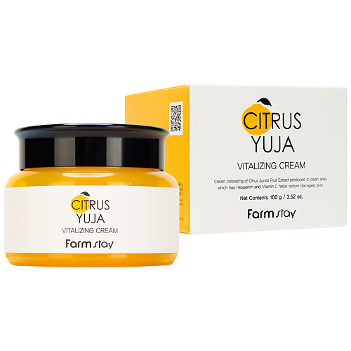 фото Farmstay крем для лица освежающий с экстрактом юдзу citrus yuja vitalizing cream