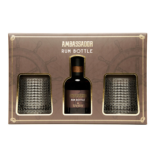 AMBASSADOR Парфюмерный набор с бокалами Rum Bottle ambassador rum bottle 100