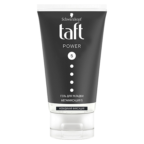 ТАФТ Гель для укладки Невидимая фиксация Power 5 гель для укладки волос и усов