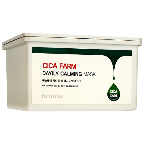 FARMSTAY Маска для лица успокаивающая тканевая с центеллой азиатской Cica Farm Dayily Calming Mask