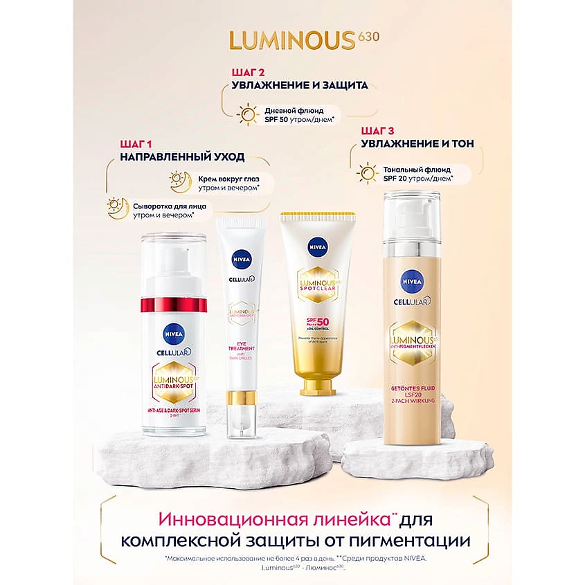 фото Nivea антивозрастная сыворотка против пигментации luminous630