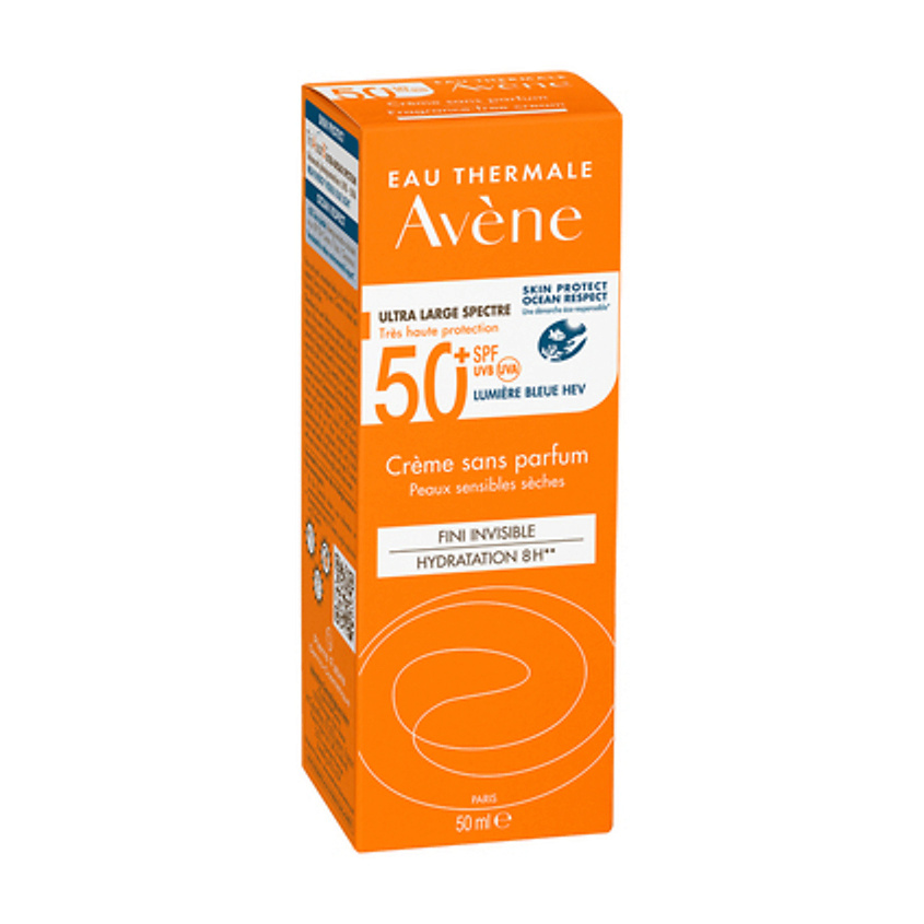 фото Avene солнцезащитный крем spf 50+ без отдушек very high protection fragrance-free cream