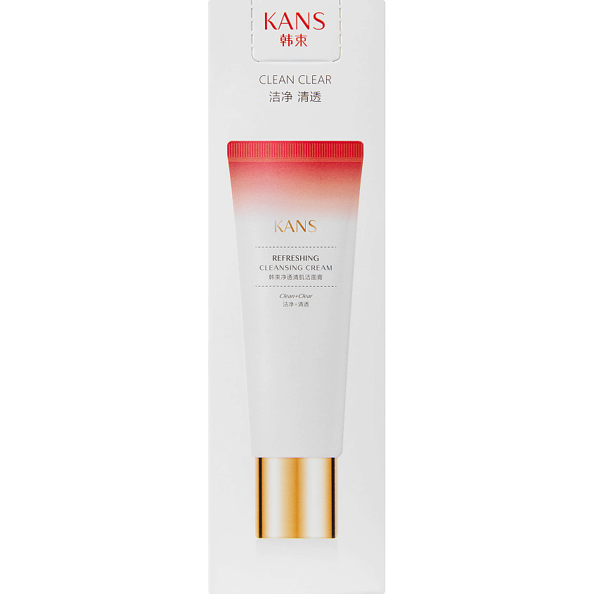 фото Kans освежающий очищающий крем для умывания refreshing cleansing