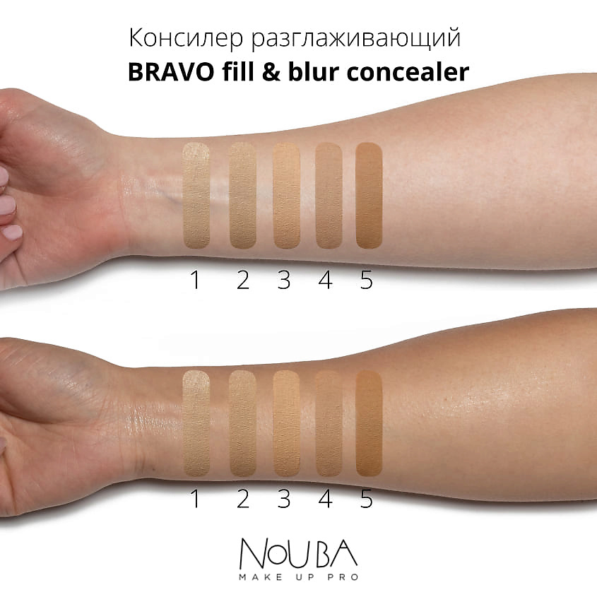 фото Nouba консилер разглаживающий bravo fill & blur concealer