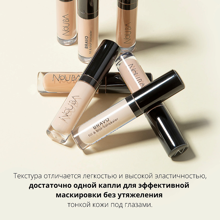 фото Nouba консилер разглаживающий bravo fill & blur concealer