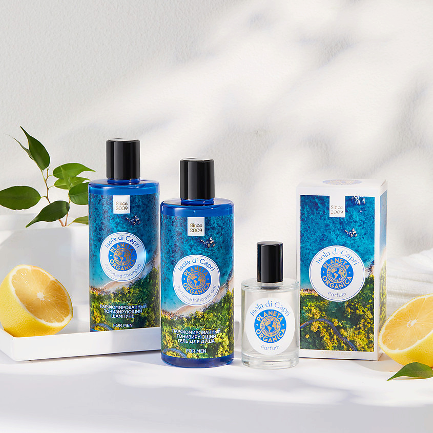 фото Planeta organica шампунь isola di capri perfumed shampoo for men