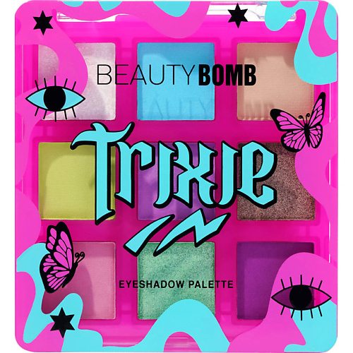 BEAUTY BOMB Палетка теней Trixie influence beauty палетка теней для век metaverse