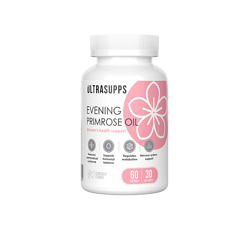 

ULTRASUPPS Масло примулы вечерней Evening Primrose Oil, Масло примулы вечерней Evening Primrose Oil