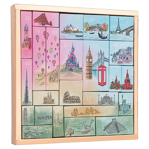 Набор средств для лица ЛЭТУАЛЬ Адвент-календарь PUZZLE, 24 дня подарки для неё лэтуаль открытка wedding day