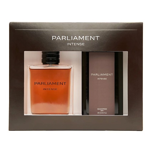 Набор парфюмерии PARLIAMENT Парфюмерно-косметический набор с шампунем 3в1 Intense набор парфюмерии ambassador парфюмерно косметический набор rum bottle