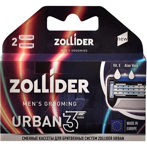 фото Zollider сменные кассеты urban 3 blades