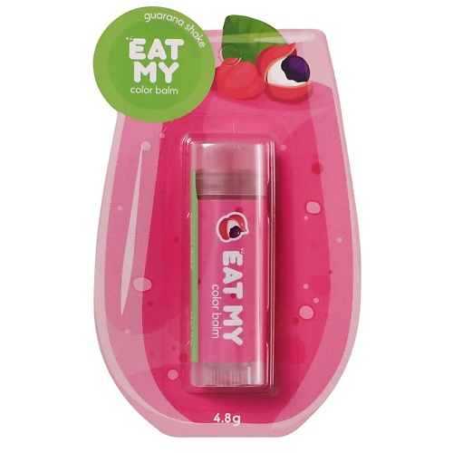 Бальзам для губ EAT MY Оттеночный бальзам для губ Шейк с гуараной Color Balm Guarana Shake