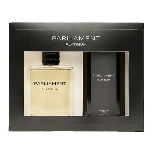 Набор парфюмерии PARLIAMENT Парфюмерно-косметический набор с шампунем 3в1 Platinum набор парфюмерии ambassador парфюмерно косметический набор rum bottle