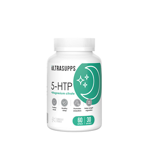 фото Ultrasupps 5-htp + цитрат магния 5-нтp + magnesium citrate