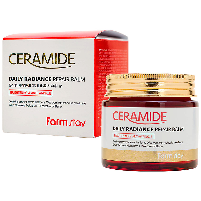 фото Farmstay крем-бальзам для лица укрепляющий c керамидами ceramide daily radiance repair balm