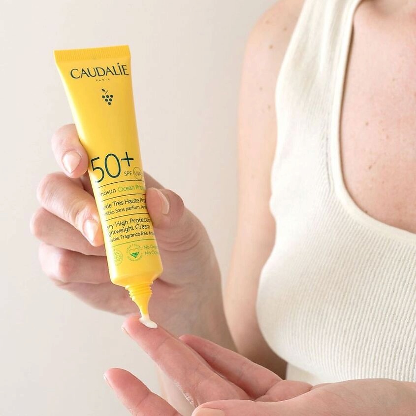 фото Caudalie сaudalie флюид для лица солнцезащитный spf 50+ vinosun protect