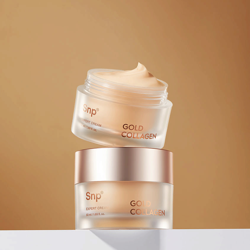 фото Snp крем для лица с золотом и коллагеном gold collagen