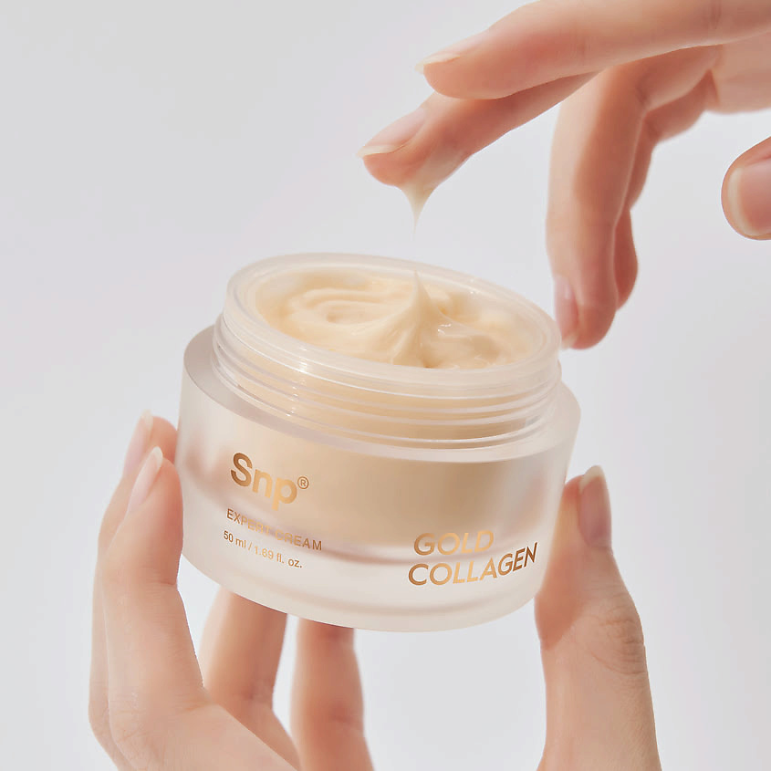 фото Snp крем для лица с золотом и коллагеном gold collagen