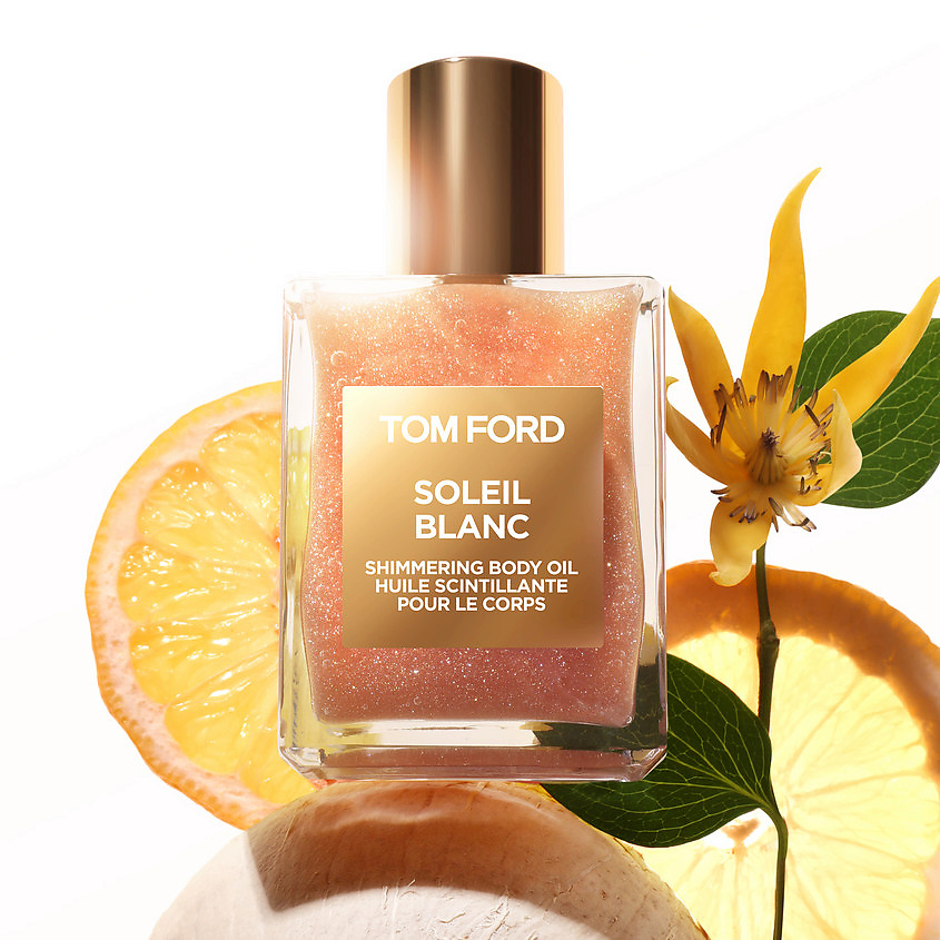 фото Tom ford масло парфюмированное для тела с блестками soleil blanc rose gold