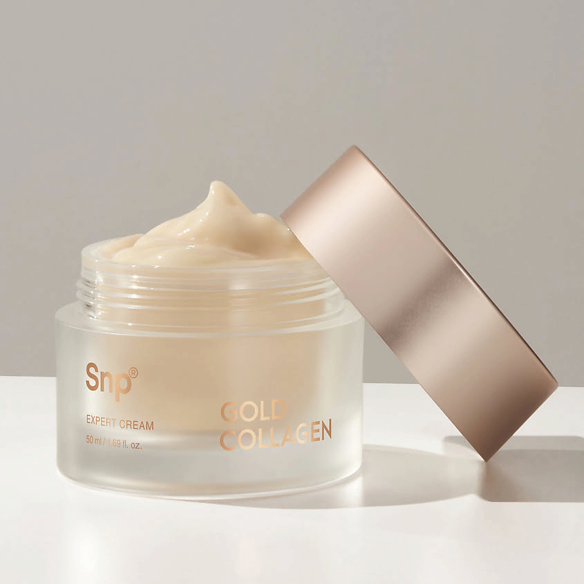 фото Snp крем для лица с золотом и коллагеном gold collagen