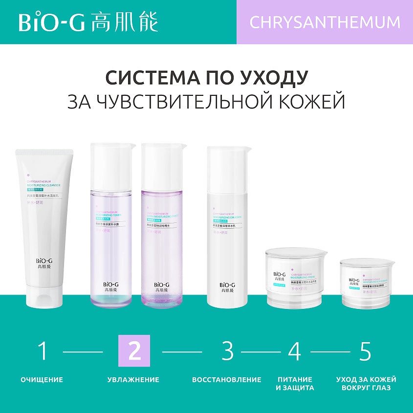 фото Bio-g тонер с экстрактом хризантемы для экстра увлажнения chrysanthemum extra moisturizing toner