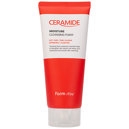 FARMSTAY Пенка для лица очищающая увлажняющая с керамидами Ceramide Moisture Cleansing Foam