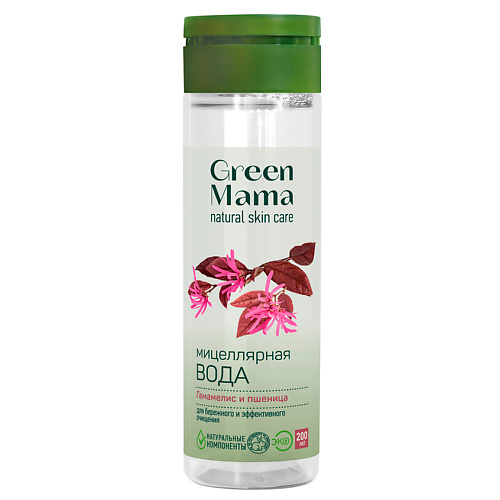 GREEN MAMA Мицеллярная вода для бережного и эффективного очищения Natural Skin Care name skin care сахарный скраб для губ sweet candy 15