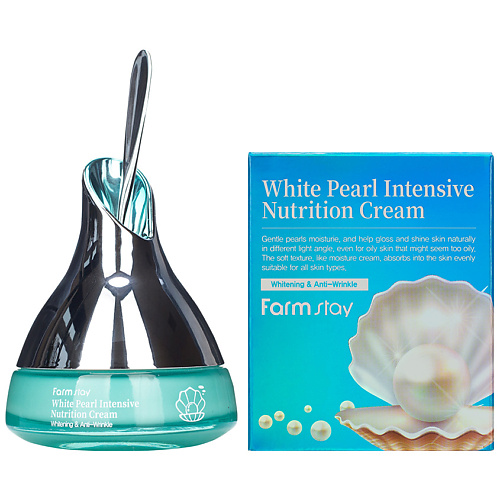 FARMSTAY Крем для лица интенсивный питательный с экстрактом жемчуга White Pearl Intensive Nutrition Cream