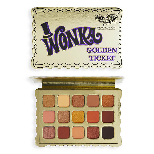 REVOLUTION MAKEUP MAKEUP REVOLUTION Палетка теней Willy Wonka & The Chocolate Factory relove revolution палетка теней для век colour play mindful shadow palette