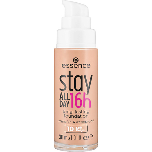 ESSENCE Устойчивая тональная основа Stay All Day 16h