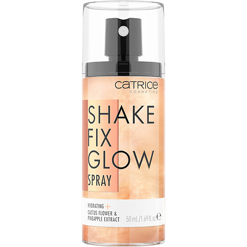 Фиксатор макияжа CATRICE Спрей для лица с эффектом сияния Shake Fix Glow
