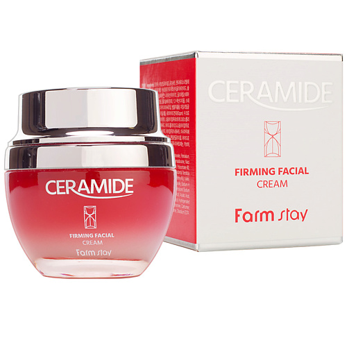 FARMSTAY Крем укрепляющий для лица с керамидами Ceramide Firming Facial Cream увлажняющий укрепляющий крем vitality spa