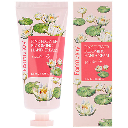 FARMSTAY Крем для рук с экстрактом водяной лилии Water Lily Pink Flower Blooming Hand Cream