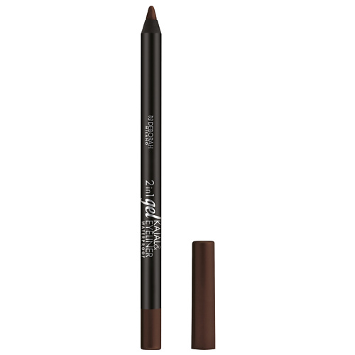 Карандаш для глаз DEBORAH MILANO Карандаш для век гелевый 2 IN 1 GEL KAJAL & EYELINER PENCIL