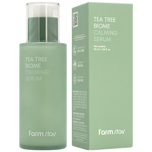 FARMSTAY Сыворотка для лица увлажняющая успокаивающая с экстрактом чайного дерева Tea Tree Biome Calming Serum