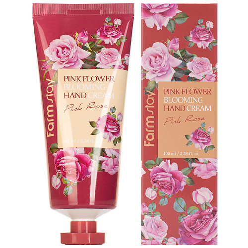 FARMSTAY Крем для рук с экстрактом розы Pink Rose Pink Flower Blooming Hand Cream крем для рук парфюмированный 5 perfumed hand cream