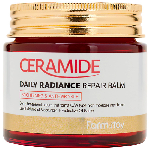 Крем для лица FARMSTAY Крем-бальзам для лица укрепляющий c керамидами Ceramide Daily Radiance Repair Balm