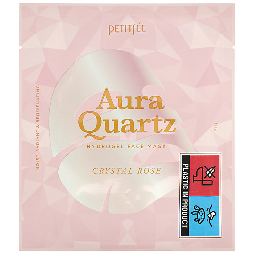 Маска для лица PETITFEE Маска гидрогелевая  для лица с жемчужной пудрой Aura Quartz Hydrogel Face Mask