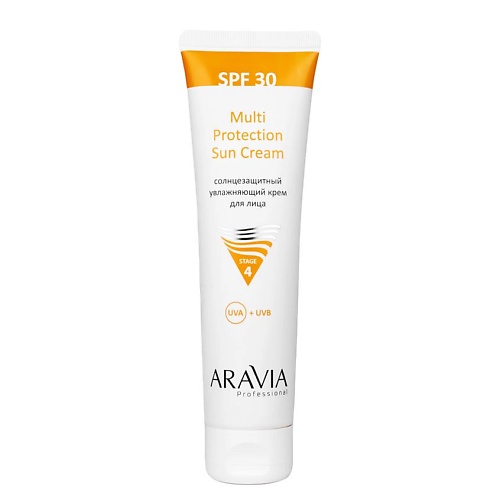 

ARAVIA PROFESSIONAL Крем для лица солнцезащитный увлажняющий SPF 30 Multi Ptotection Sun Cream, Крем для лица солнцезащитный увлажняющий SPF 30 Multi Ptotection Sun Cream