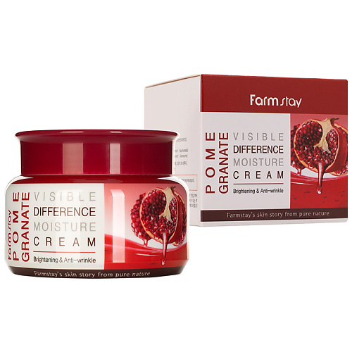 FARMSTAY Крем для лица увлажняющий с экстрактом граната Pomagranate Visible Difference Moisture Cream