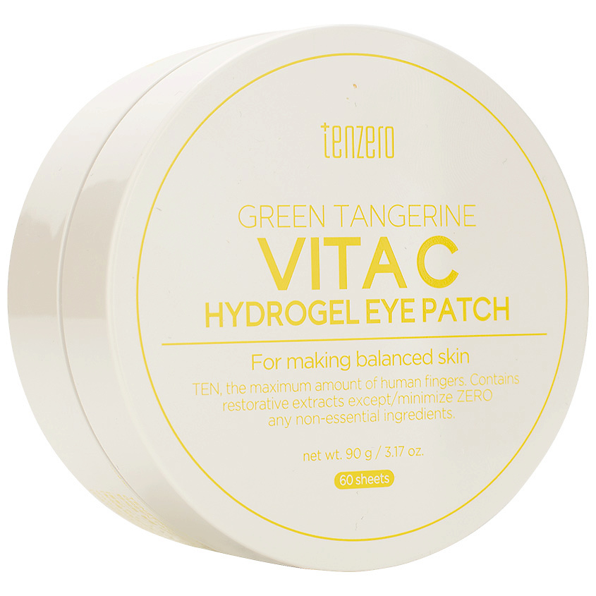 TENZERO Патчи для кожи вокруг глаз гидрогелевые с витамином С Green Tangerine Vita C Hydrogel Eye Patch, фото 3