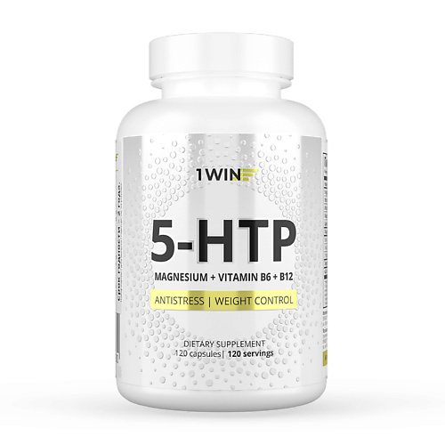 1WIN 5-НТР Гидрокситриптофан + Магний + Витамины В6 и В12 5-HTP Magnesium + Vitamin B6 + B12