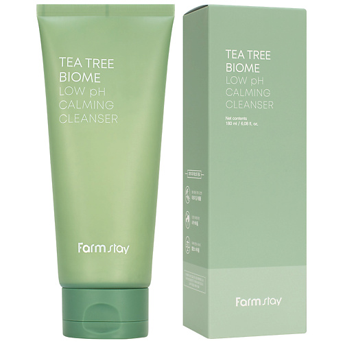 FARMSTAY Пенка для умывания Успокаивающая очищающая c нейтральным pH Tea Tree Biome Low pH Calming Cleanser