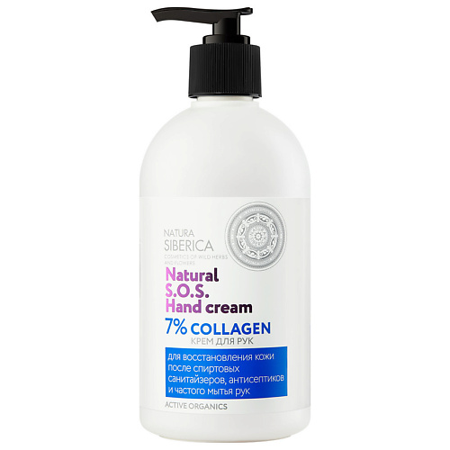 Крем для рук NATURA SIBERICA Крем для рук 7% COLLAGEN S.O.S. Hand Cream