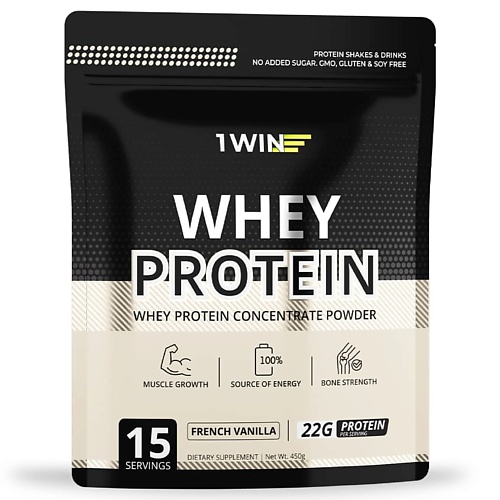 

1WIN Сывороточный протеин вкус ваниль Whey Protein Concentrate Powder, Сывороточный протеин вкус ваниль Whey Protein Concentrate Powder