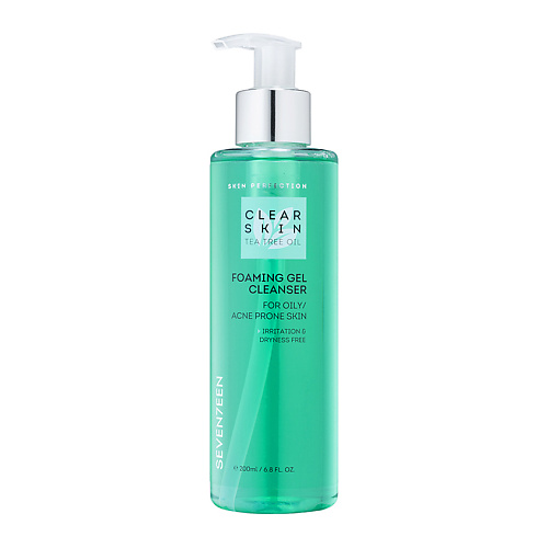 SEVENTEEN SEVEN7EEN Пенка-гель для умывания очищающая с маслом чайного дерева Clear Skin Foaming Gel Cleanser