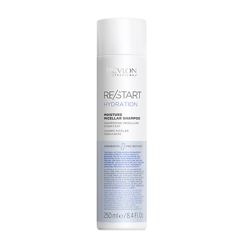 REVLON PROFESSIONAL Мицеллярный шампунь для нормальных и сухих волос Restart Hydration Moisture Micellar Shampoo