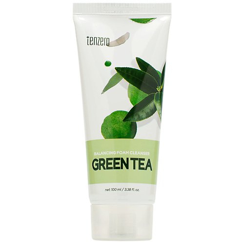 Мусс для умывания TENZERO Пенка для умывания с экстрактом зеленого чая Green Tea Balancing Foam Cleanser