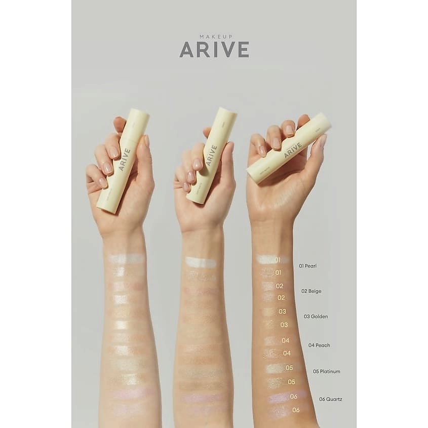 ARIVE MAKEUP Двойной стик-хайлайтер Duo Highlighter Stick Soft Matte & Dewy, фото 2