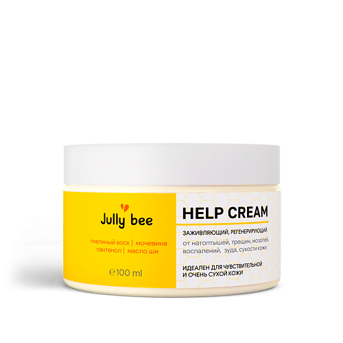 

JULLY BEE Питательный крем-воск для ног с мочевиной Help Cream, Питательный крем-воск для ног с мочевиной Help Cream